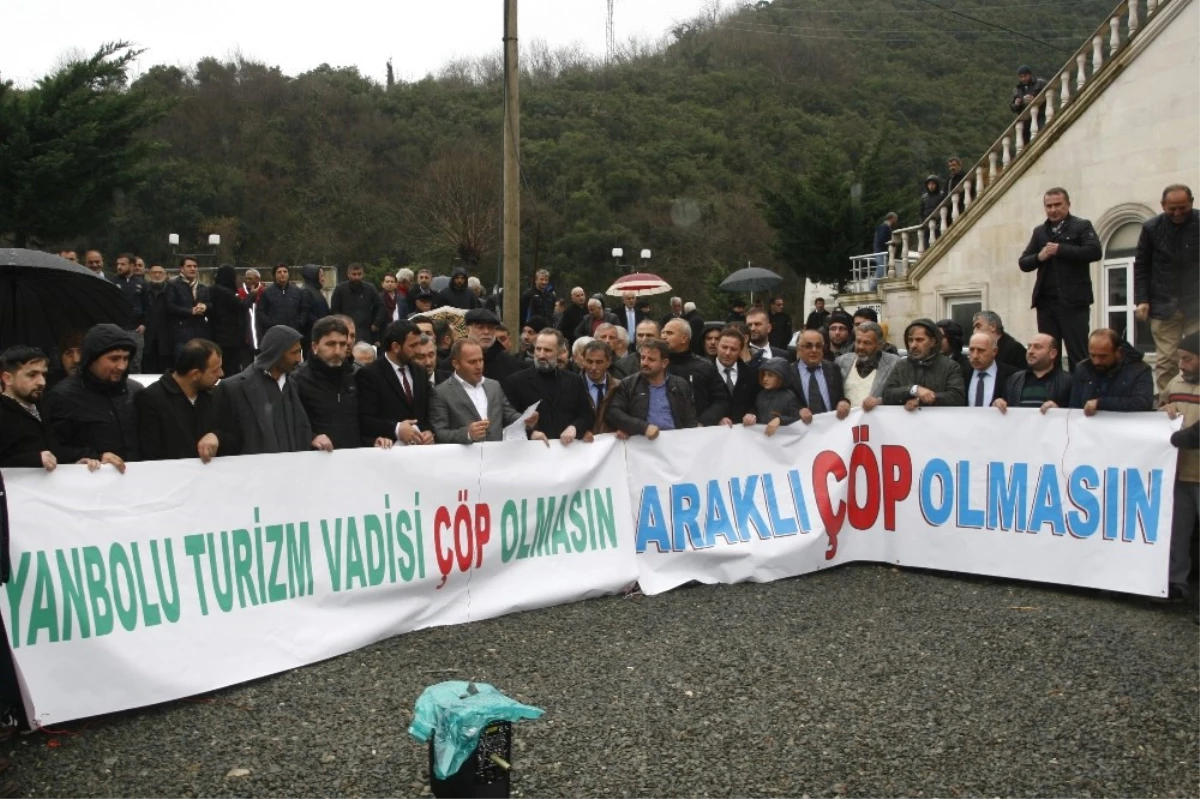 Trabzon\'da Katı Atıktan Elektrik Üretilecek Tesise Protesto