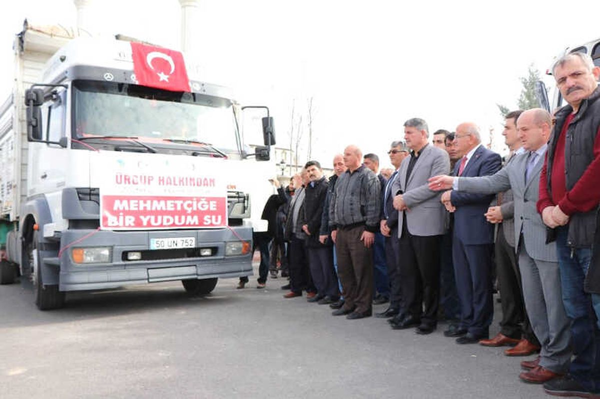 Ürgüp\'ten Afrin\'e 14 Ton Su Gönderildi
