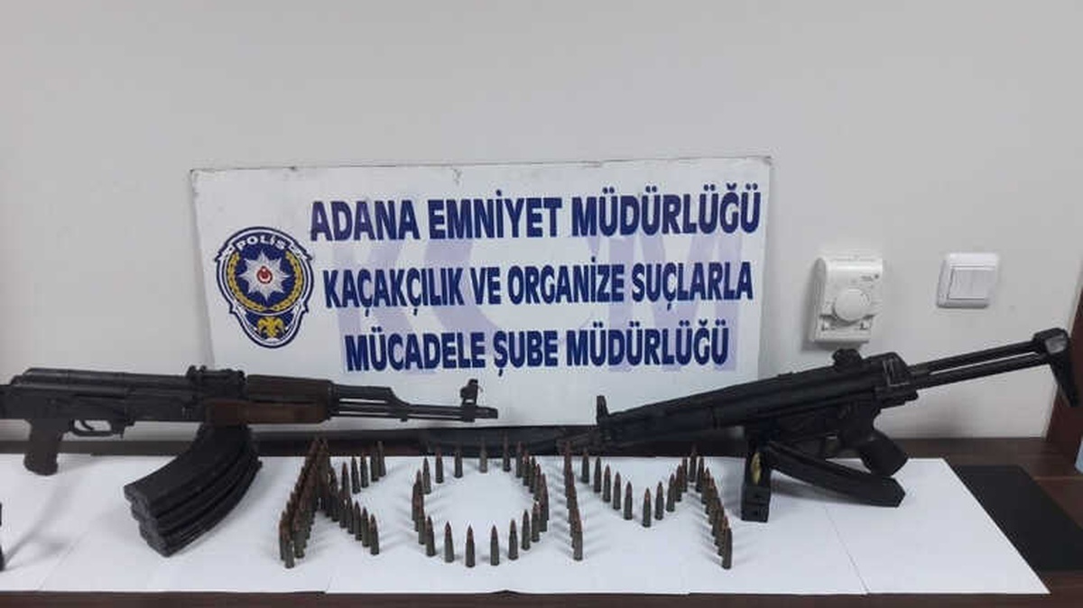 Adana\'da Mp5 ve Kaleşnikof ile Yakalanan Gözaltına Alındı