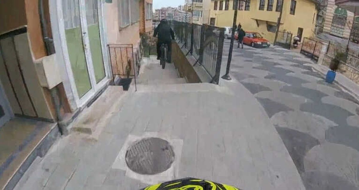 Adrenalin Tutkunu Bisikletçiler Nefes Kesti