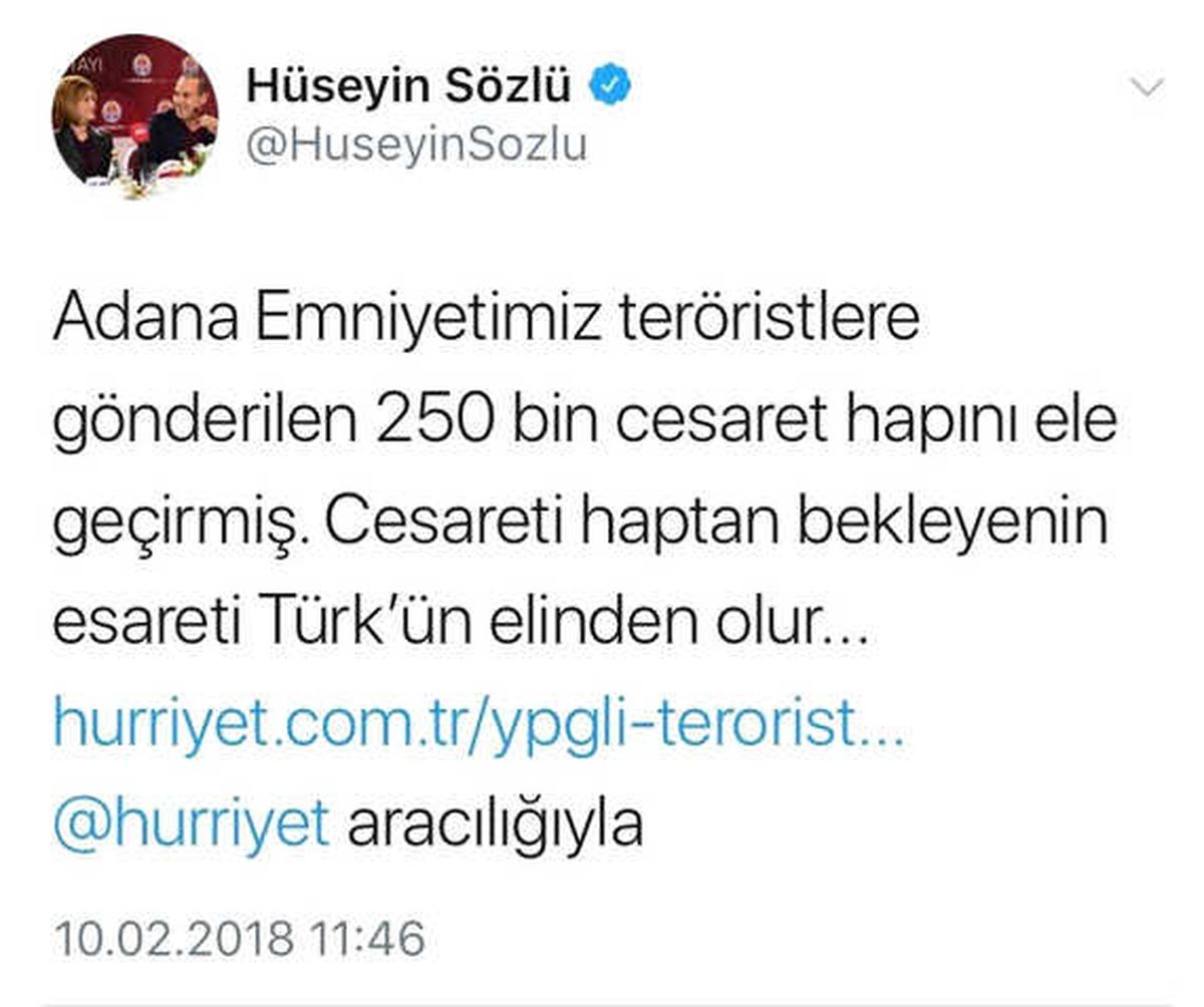 Başkan Sözlü: "Cesareti Haptan Bekleyenin Esareti Türk\'ün Elinden Olur"