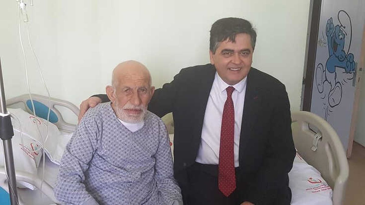 Başkan Yalçın\'dan Hasta Ziyareti