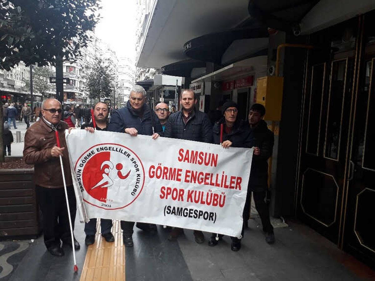 Görme Engellilerden Samsunspor\'a Destek