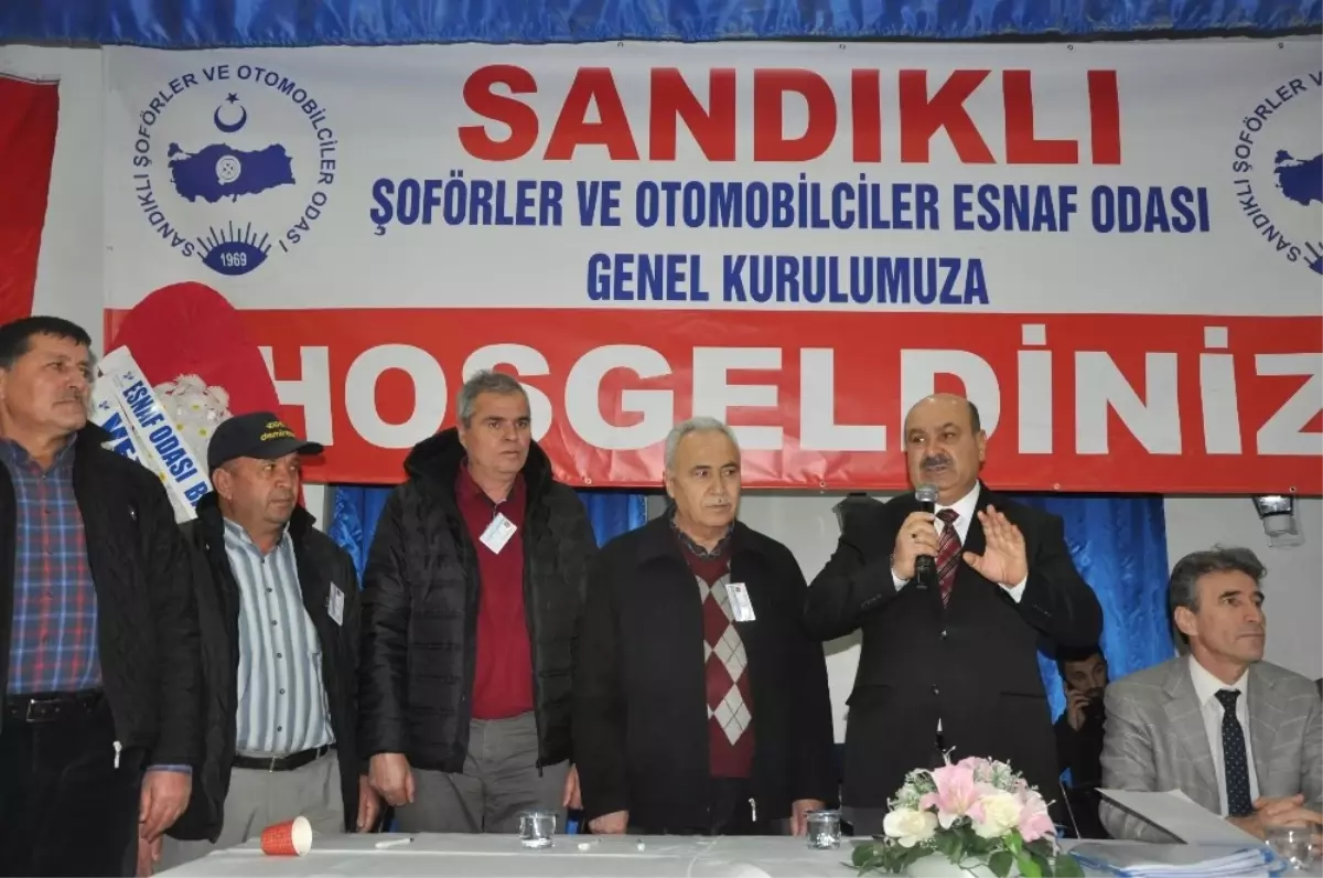 Sandıklı İlçe Şoförler ve Otomobilciler Odası Başkanı İbrahim Ocak Güven Tazeledi