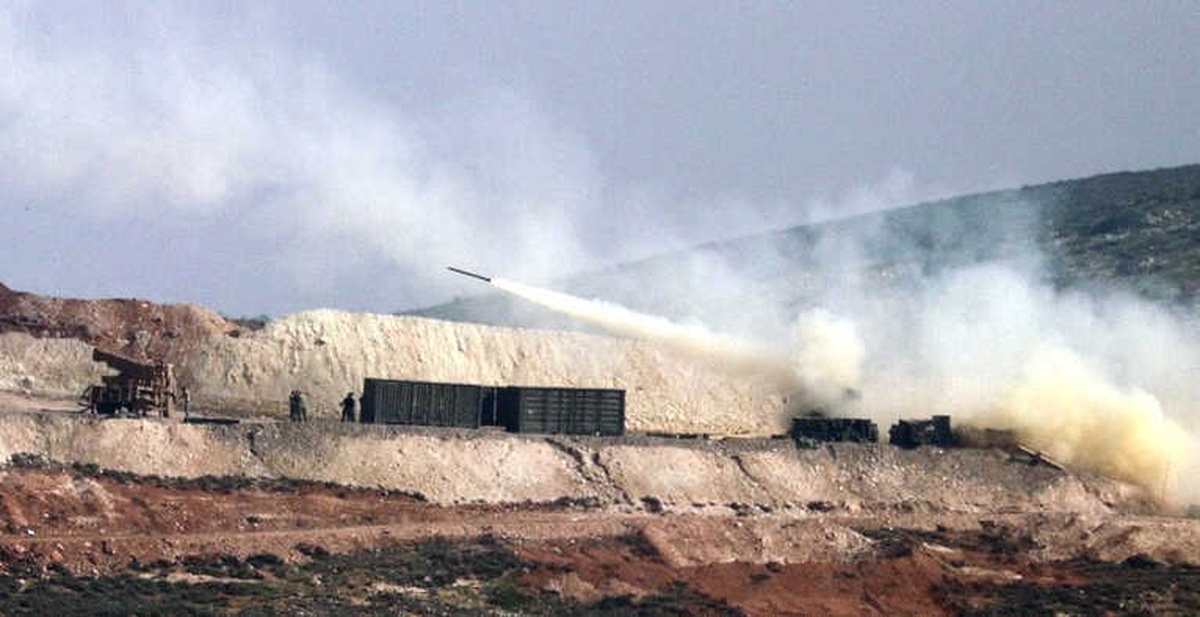 Afrin Çok Namlulu Roketatarlarla Vuruluyor