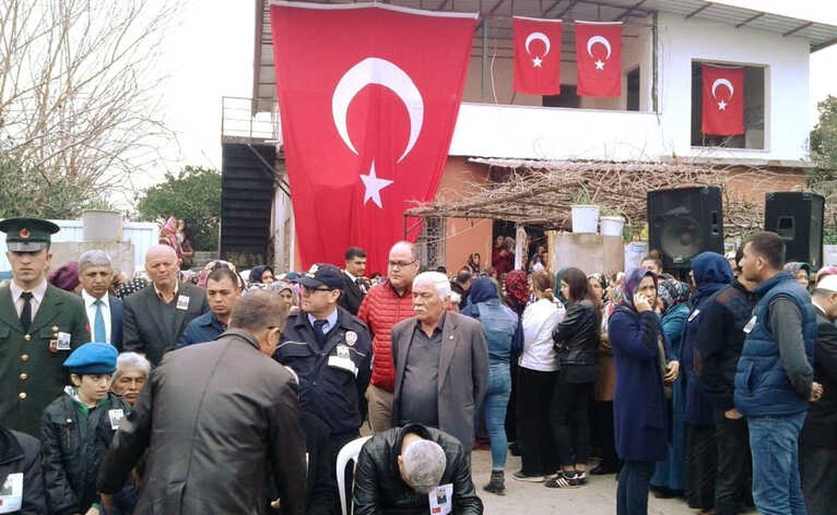 Erzin, Şehit Uzman Çavuşu Uğurluyor