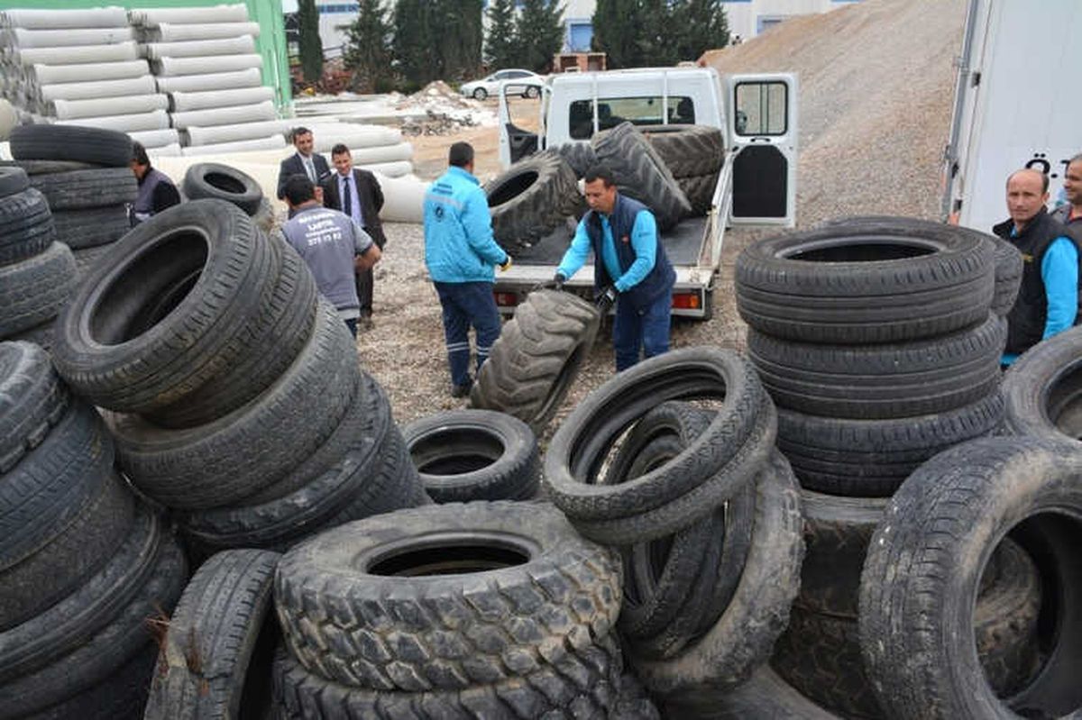 Ömrünü Tamamlayan Lastikler Ekonomiye Kazandırılıyor