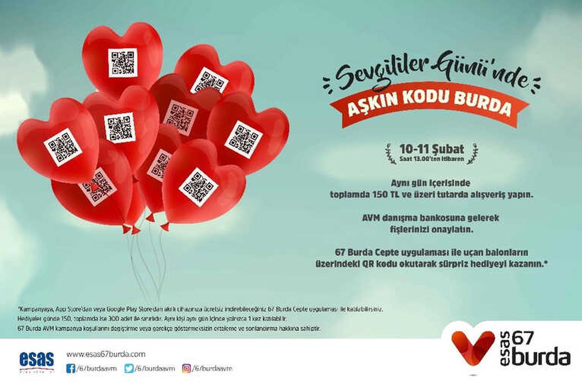 Sevgililer Günü\'nde \'Aşkın Kodu\' 67 Burda Avm\'de
