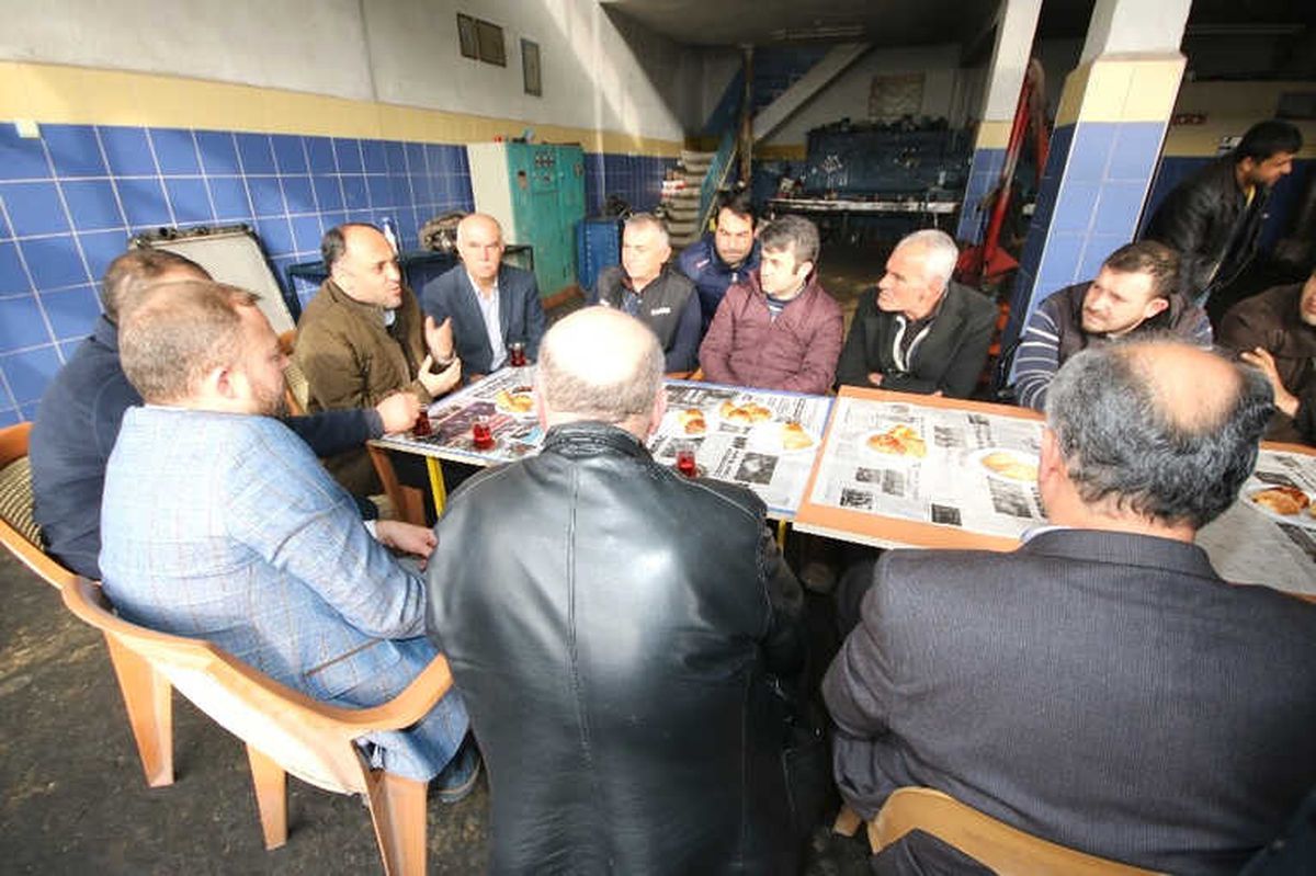 Başkan Özaltun, Sanayi Esnafıyla Buluştu