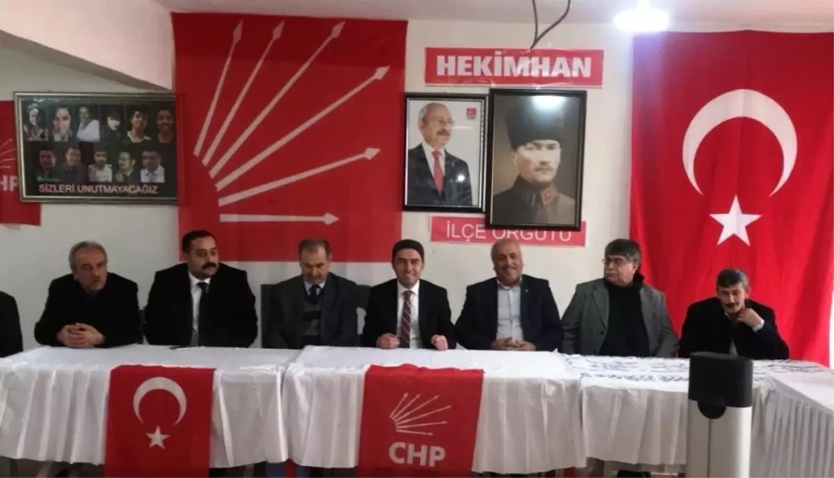 CHP İl Başkanı Kiraz, Hekimhan\'ı Ziyaret Etti