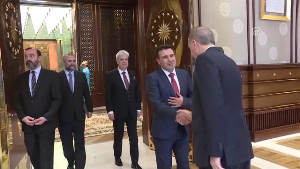 Cumhurbaşkanı Erdoğan, Makedonya Başbakanı Zaev\'i Kabul Etti