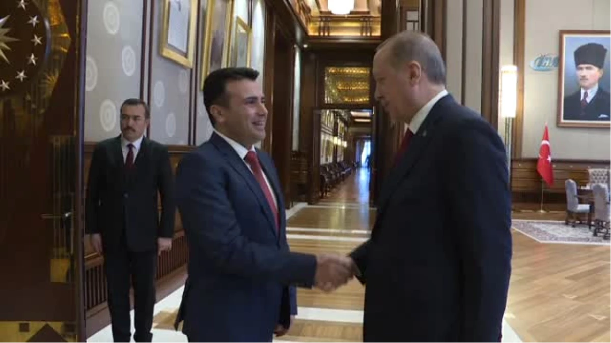 Cumhurbaşkanı Erdoğan, Makedonya Başbakanı Zaev\'i Kabul Etti