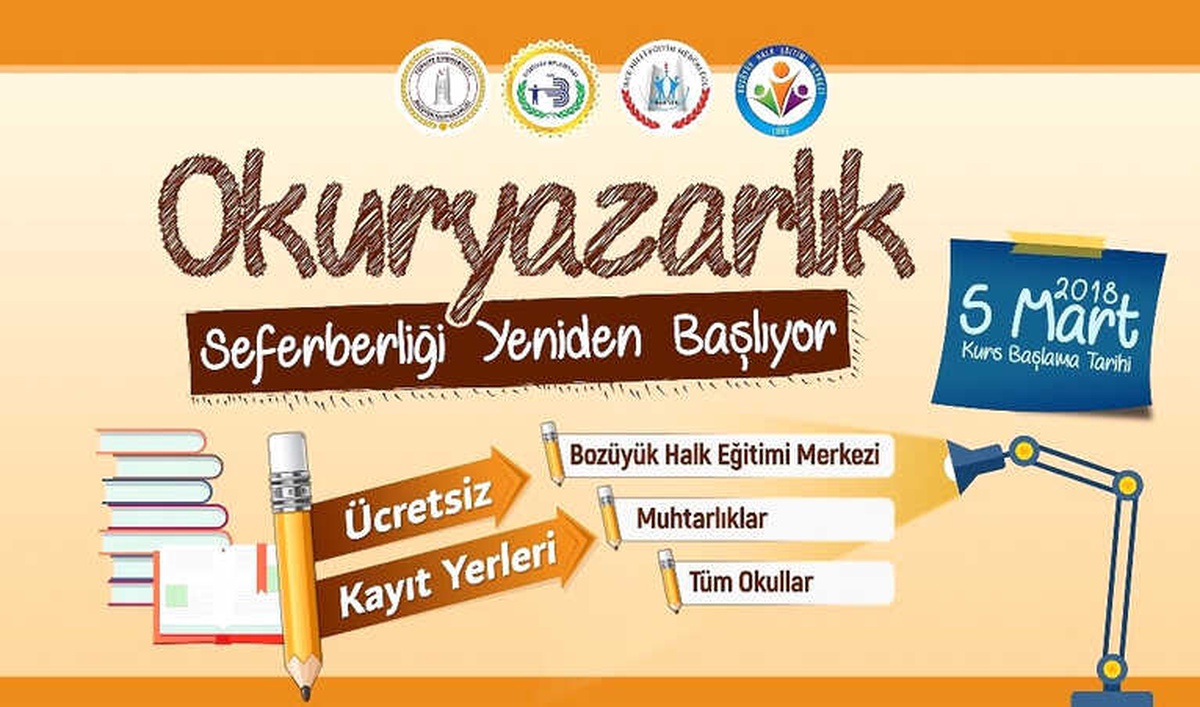 Bozüyük\'te Okuryazarlık Seferberliği Yeniden Başlıyor
