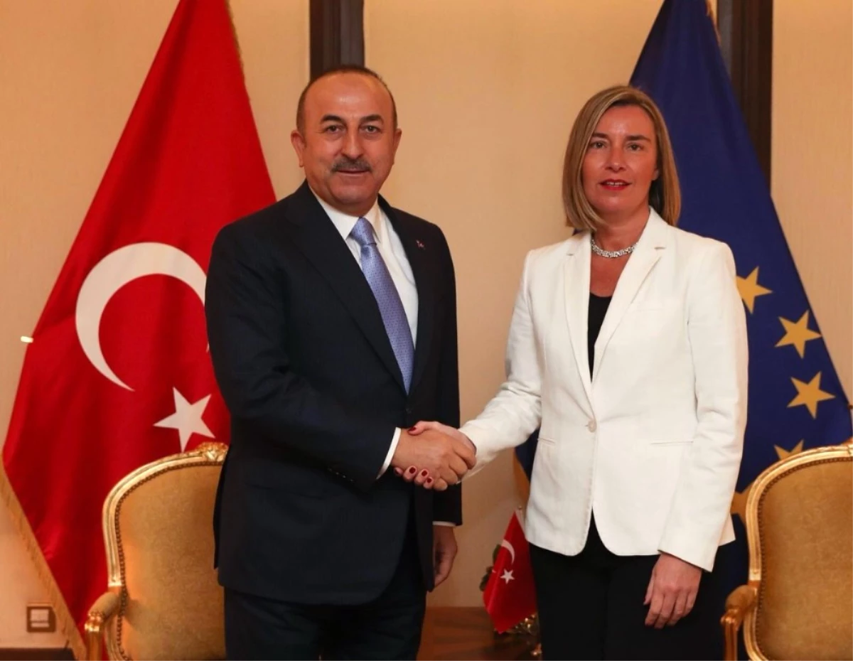 Çavuşoğlu, AB Yüksek Temsilcisi Mogherini ile Görüştü