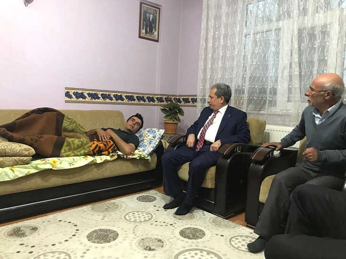 Başkan Akkaya\'dan Afrin Gazisine Ziyaret