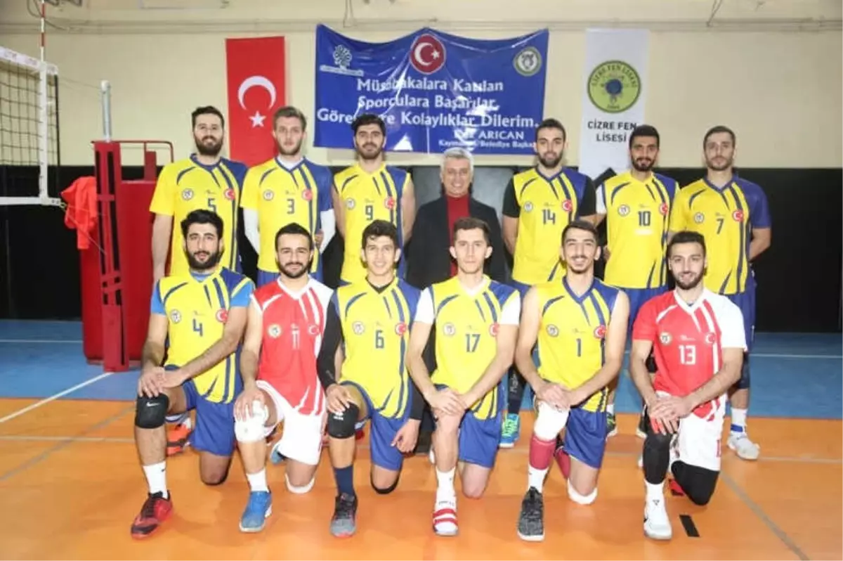 Cizre Belediyesi Erkek Voleybol Takımımız Lider