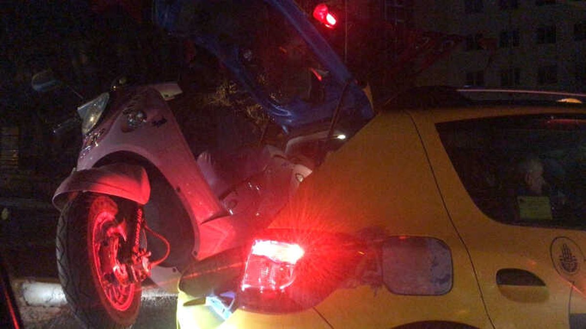 Motosikletini Taksiyle Taşıdı