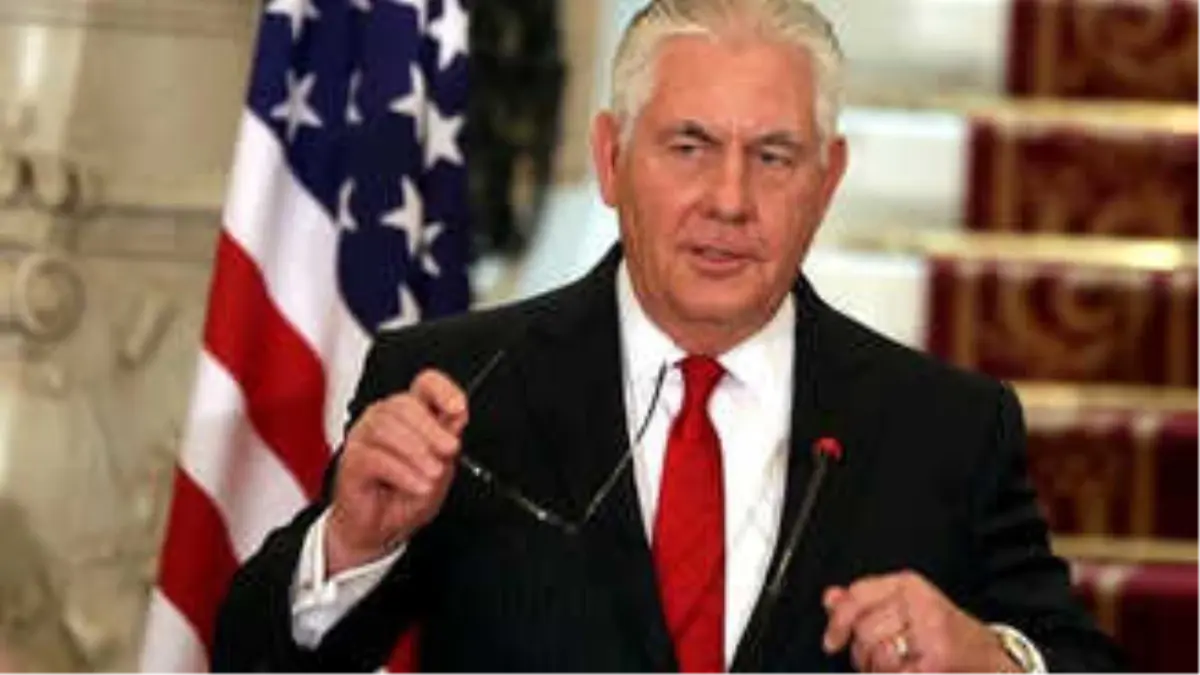 Tillerson: Türkiye\'nin Afrin Harekatı Işid ile Mücadeleye Zarar Veriyor