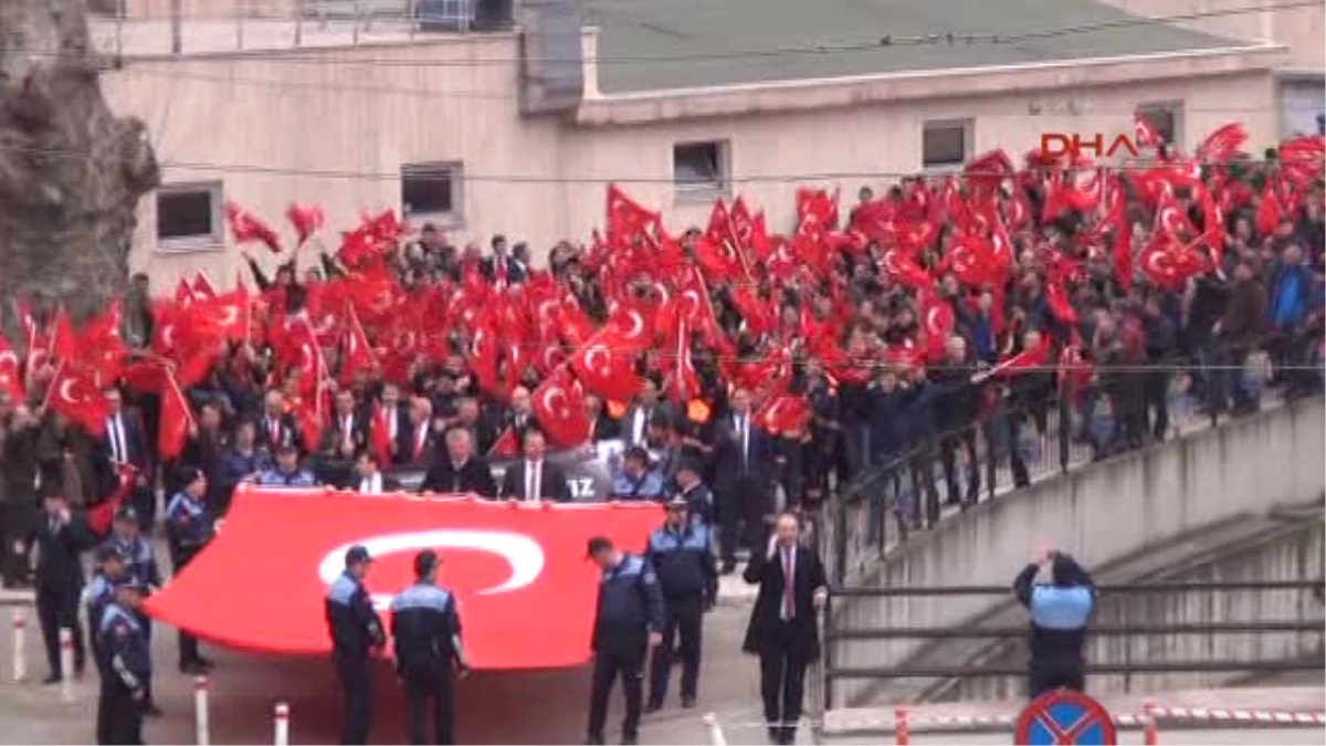 Zonguldak Ereğli\'de Şehitlere Saygı Yürüyüşü Düzenlendi