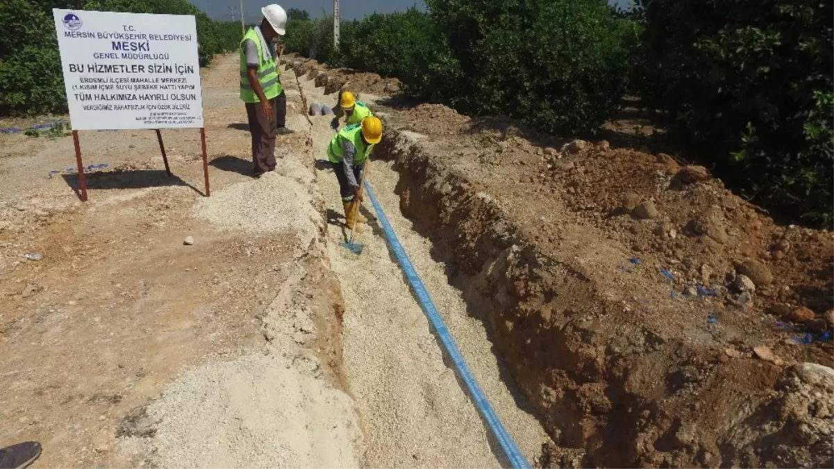 Çeşmeli Mahallesi\'nin İçmesuyu Şebeke Hatları Yenilendi