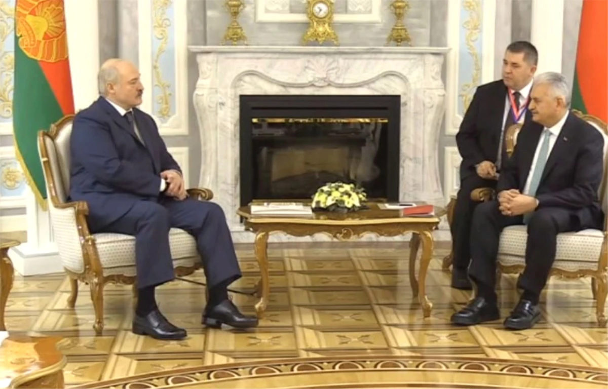 Yıldırım Belarus Cumhurbaşkanı Lukaşenko ile Görüştü