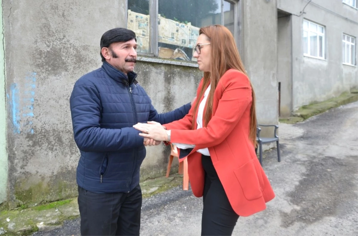 Başkan Karadağ\'dan Evi Yanan Muhtara Geçmiş Olsun Ziyareti