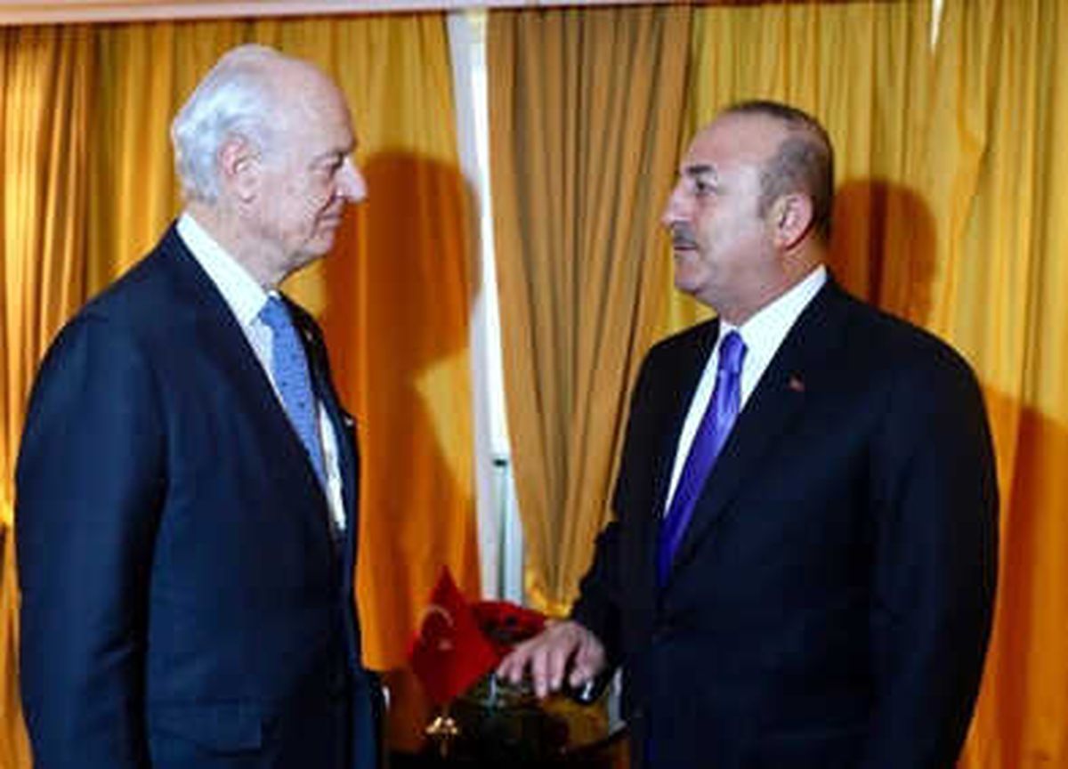 Çavuşoğlu, BM Suriye Özel Temsilcisi Mistura ile Bir Araya Geldi