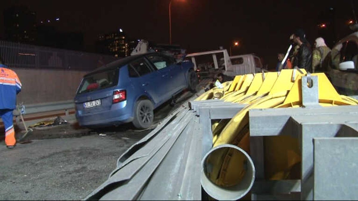 E-5 Üzerinde Trafik Kazası: 2 Yaralı