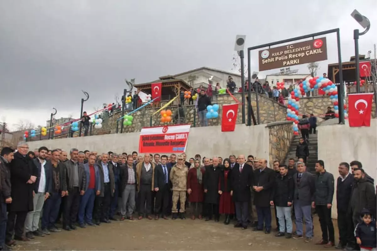 Kulp Halkı Şehit İsminin Verildiği Park Açılışına Yoğun İlgi Gösterdi