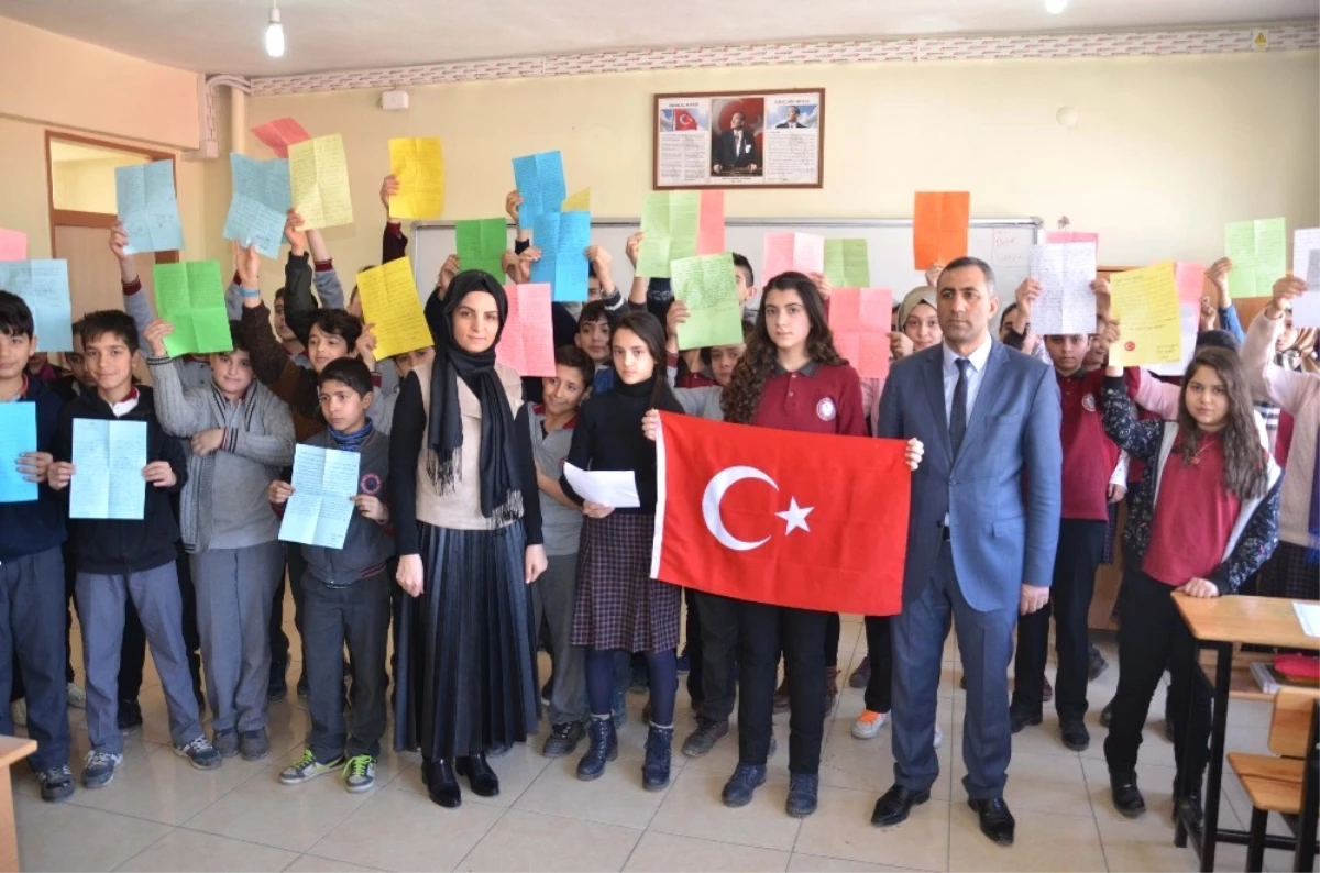 Öğrencilerden Afrin Kahramanlarına Duygu Dolu Mektup