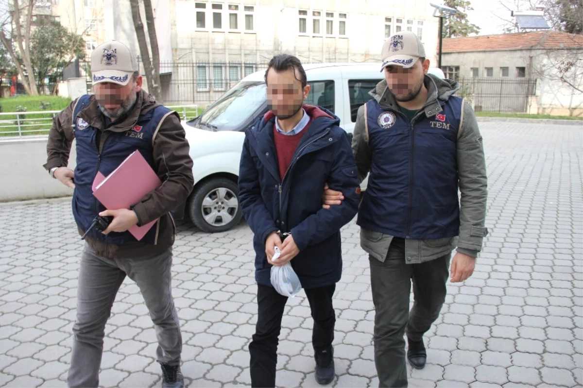 Samsun\'da Terör Operasyonunda Gözaltına Alınan Bir Kişi Adliyeye Sevk Edildi