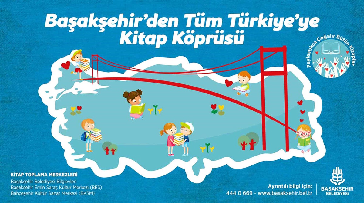 Başakşehir\'den Tüm Türkiye\'ye "Kitap Köprüsü" Kuruluyor