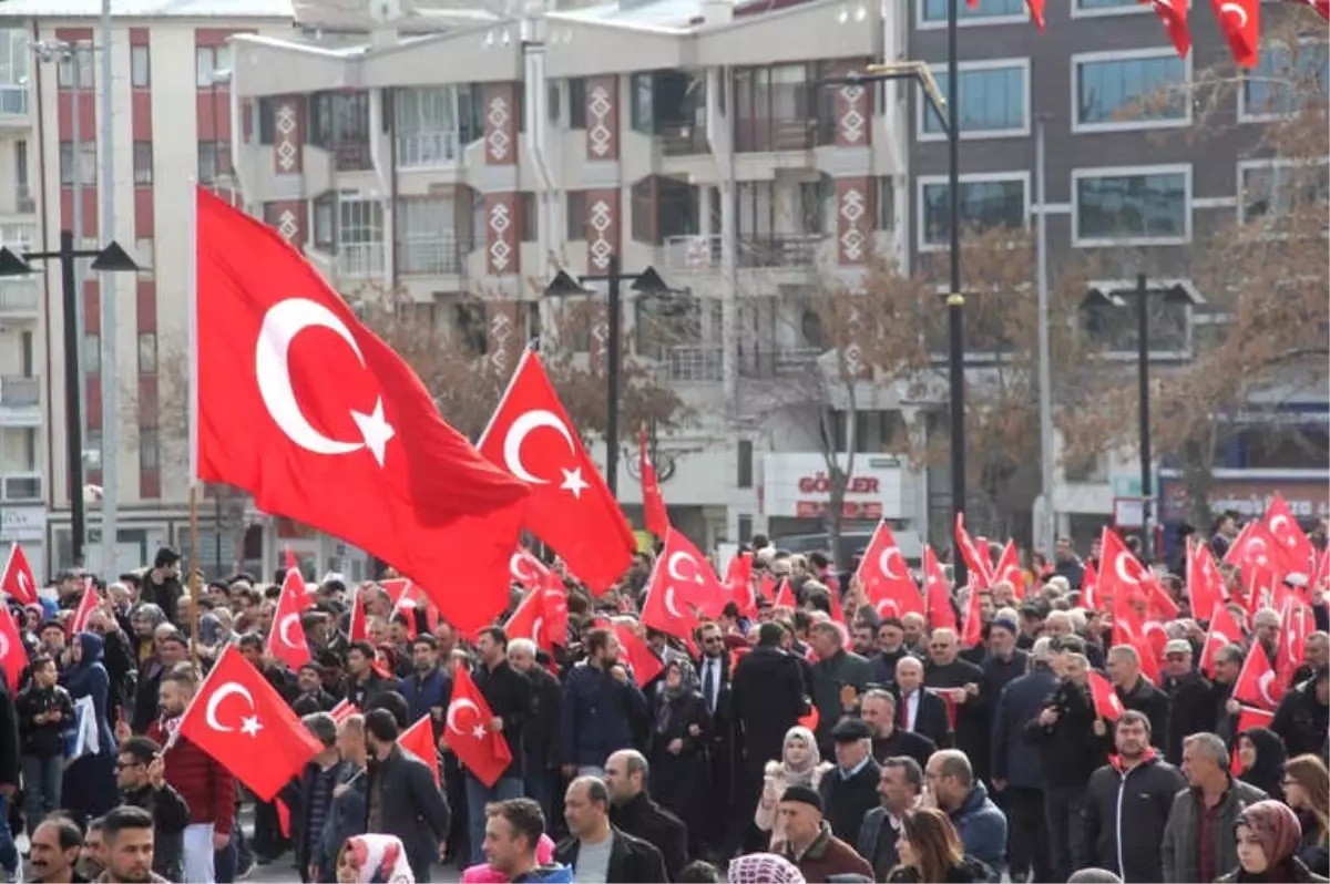 Sivas\'ta Zeytin Dalı Harekatı\'na Destek Yürüyüşü