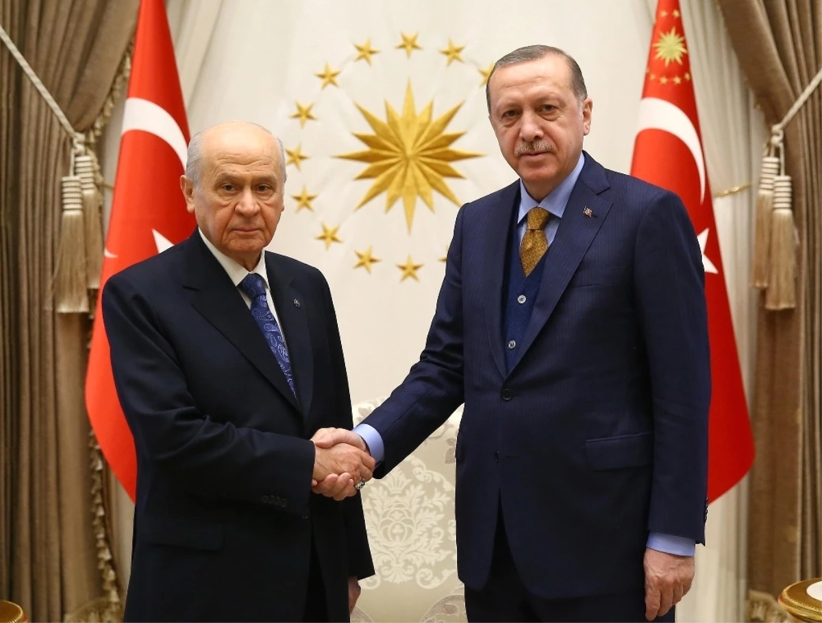 Cumhurbaşkanı Erdoğan, Bahçeli\'yi Kabul Etti