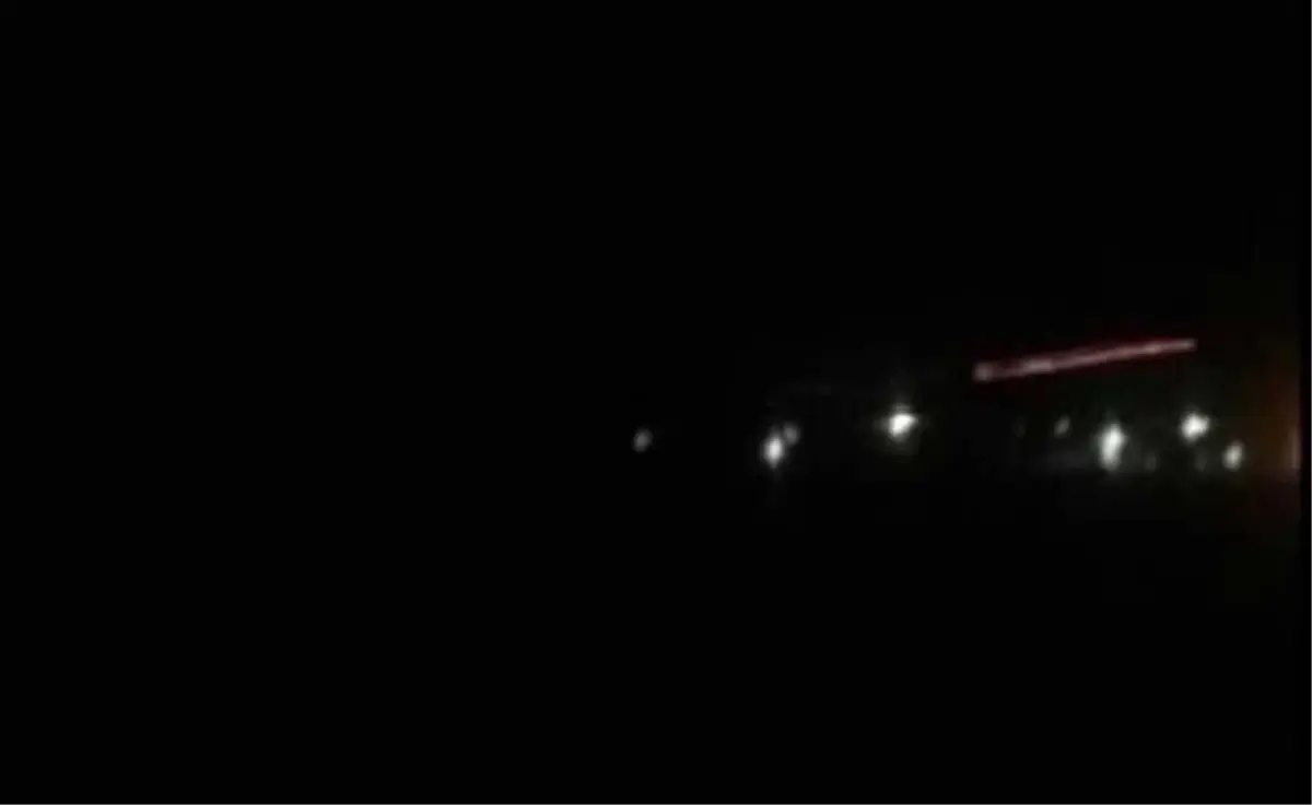 Telabyad\'daki Teröristlerin Gece Boyu Açtığı Taciz Ateşi Kamerada