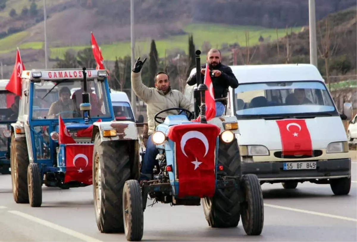 Traktörlerle Askerlik Şubesine Gelip Afrin\'e Gitmek İstediler