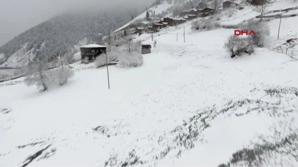 Rize\'de 8 Köy Yolu Kardan Kapandı-Hd