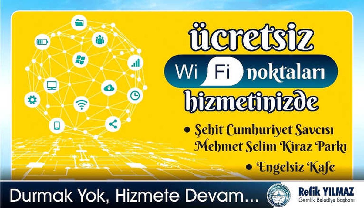 Gemlik\'te Ücretsiz Fiber İnternet Dönemi Başladı