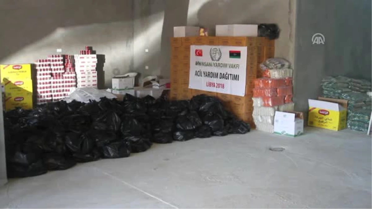 İhh\'dan Libya\'daki Sığınmacı Ailelere Gıda Yardımı