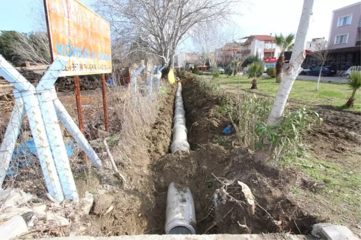 Saruhanlı\'da Yedek 10 Su Kanalı Kapalı Sisteme Çevriliyor