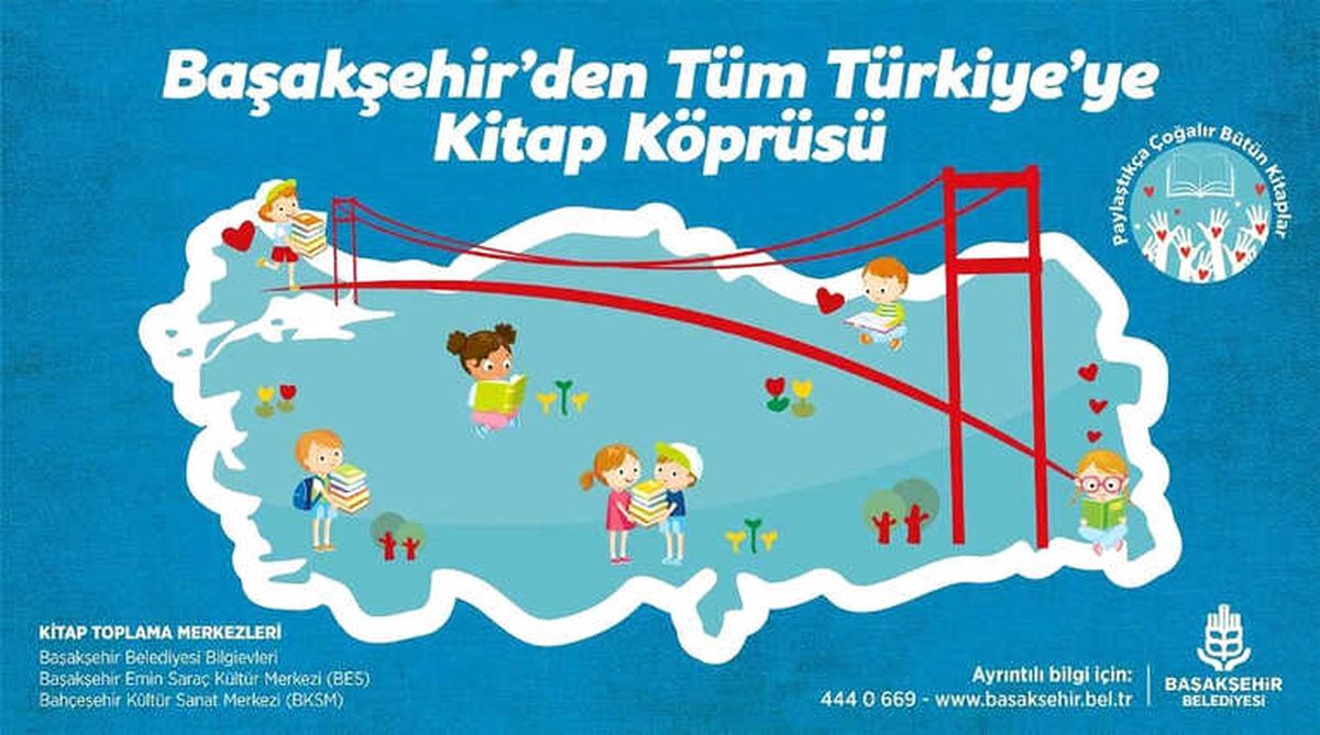 Başakşehir\'e Tüm Türkiye\'den Kitap Köprüsü