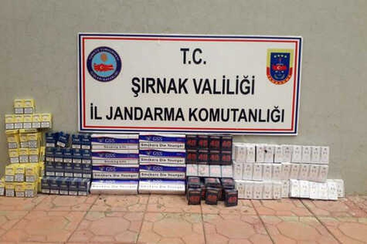 Şırnak\'ta 3 Bin 350 Paket Kaçak Sigara Ele Geçirildi