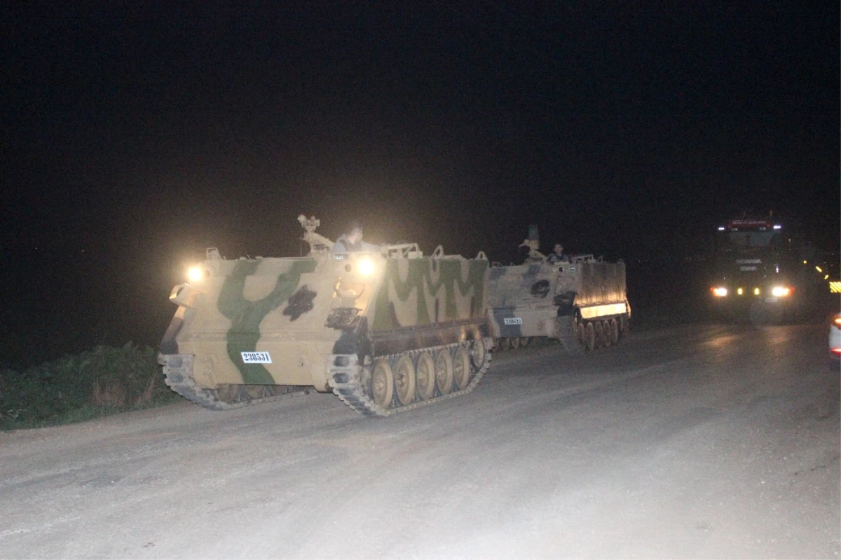 Zeytin Dalı Harekatı Kapsamında Sınıra Yeni Tank Sevkiyatı