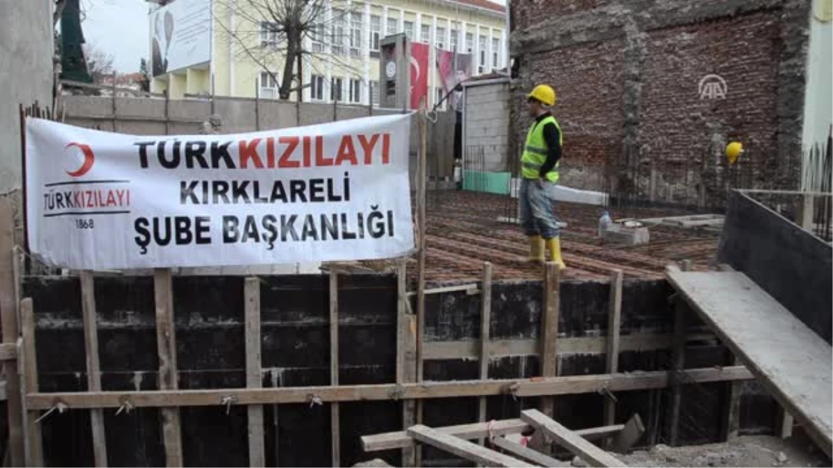 Türk Kızılayı Kırklareli Şube Binasının Temeli Atıldı