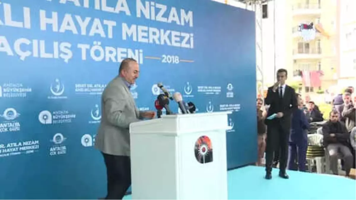 Dışişleri Bakanı Çavuşoğlu - Şehit Doktor Atilla Nizam Sağlık Merkezi Açılış Töreni