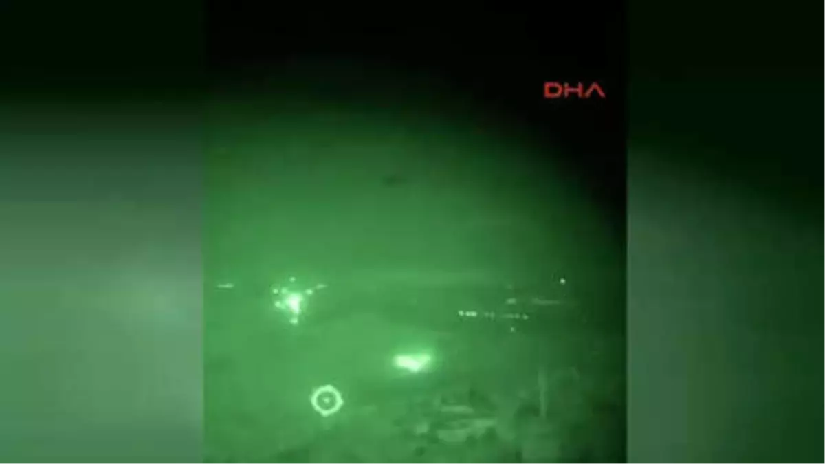 Hatay Cinderes Bölgesindeki Ypg Hedefleri Gece Boyunca Helikopterlerle Böyle Vuruldu