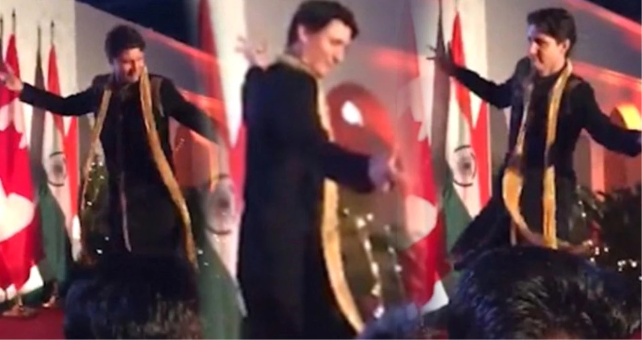 Hindistan\'da Yerel Kıyafetler Giyip Dans Eden Kanada Başbakanı, Gönülleri Fethetti