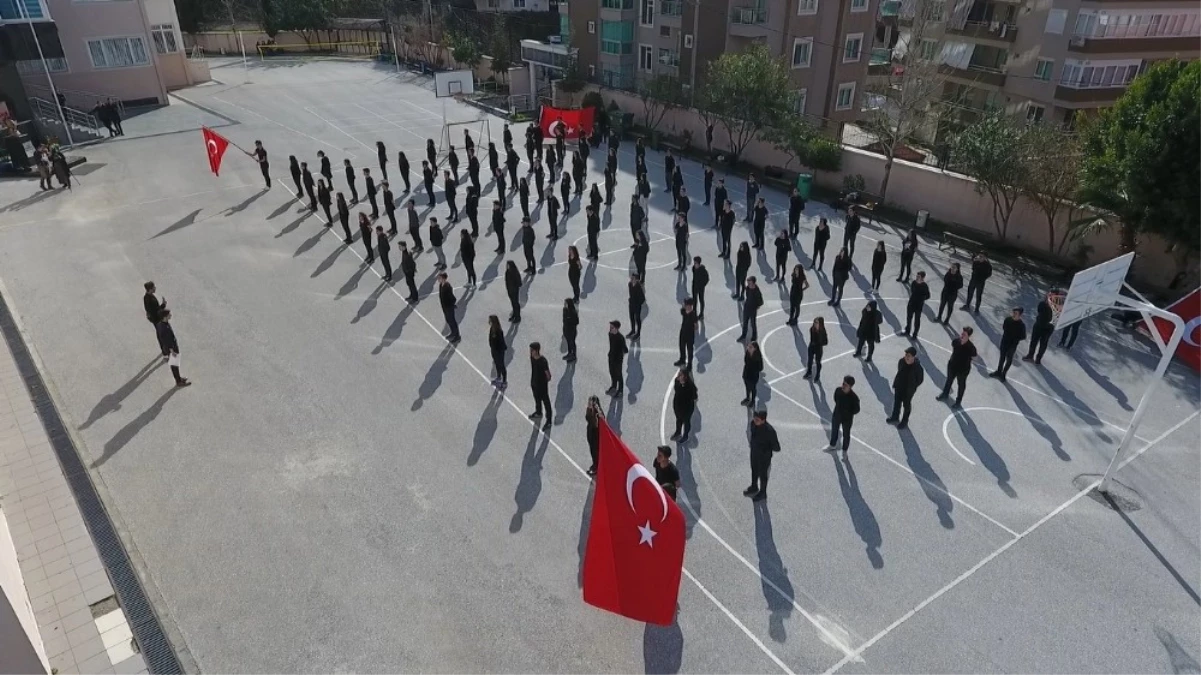Öğrencilerden Afrin\'e, Komando Marşlı Destek