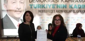 AK Parti İnebolu Kadın Kolları Başkanlığına Tülay Kırcaoğlu Seçildi