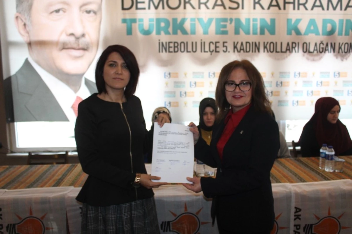 AK Parti İnebolu Kadın Kolları Başkanlığına Tülay Kırcaoğlu Seçildi